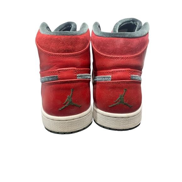 AIR Jordan 1 Retro hightop RED and FOREST GREEN sz 11.5 - Picture 4 of 13
